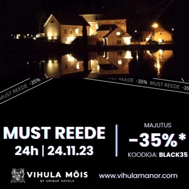 Ära  maga head pakkumist maha! 🖤 Broneeri 24.11 majutus kodulehel -35% 👈 väga hea diil!
Pakkumine kehtib külastustele perioodil P-N 02.01.-28.03.2024.🖤
Meie hotelliketi teistes hotellides on sama hea pakkumine 🖤
@kreutzwaldhotelltallinn
@centennialhoteltallinn
@vonstackelberghotel 
🖤
.
.
.